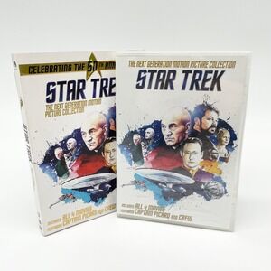 Star Trek Next Generation 4 Movie DVD Set 50th Anniversary Picard Crew Collector